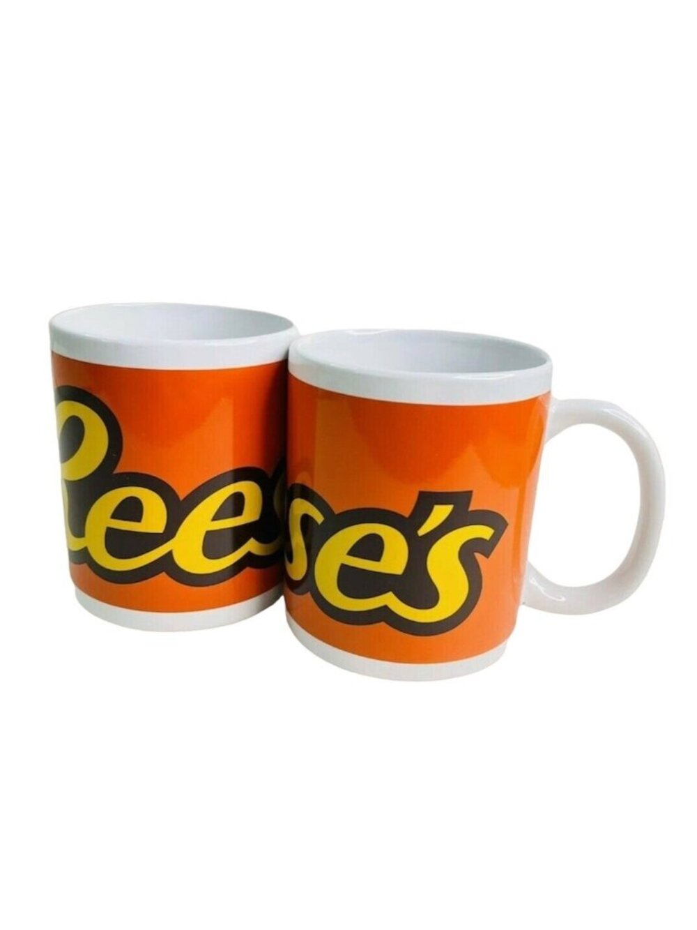 Vintage Promotional Mug Set 2 Reese's Peanut Butter Cup Coffee Tea Galerie 12oz
